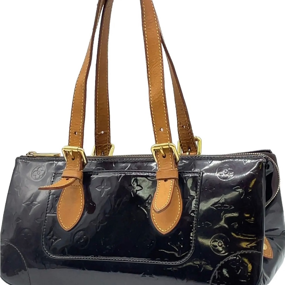 Authentic Louis Vuitton Vernis tote bag Leather Rosewood Avenue M93510